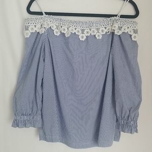 Elle off shoulder blouse